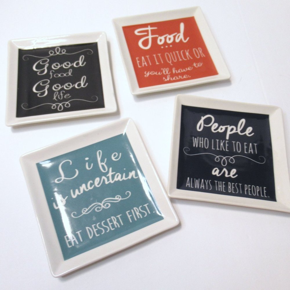 Food related hanging wall plates